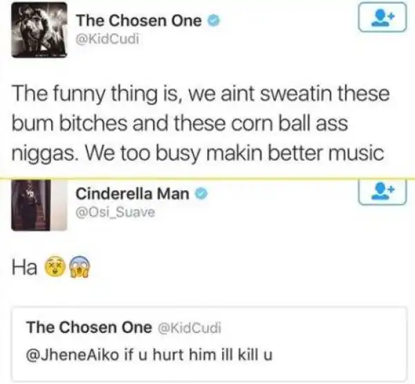 Kid Cudi calls Jhene Aiko a ‘bum b**ch